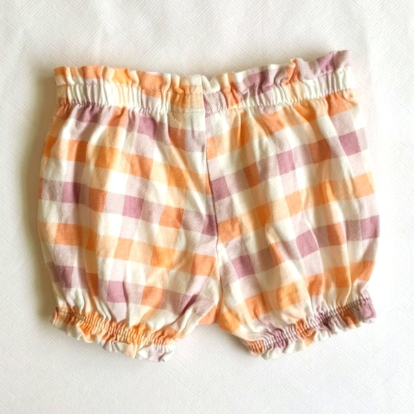 carter's pastel picnic plaid bubble bloomers shorts 6 months baby girl - Picture 5 of 5